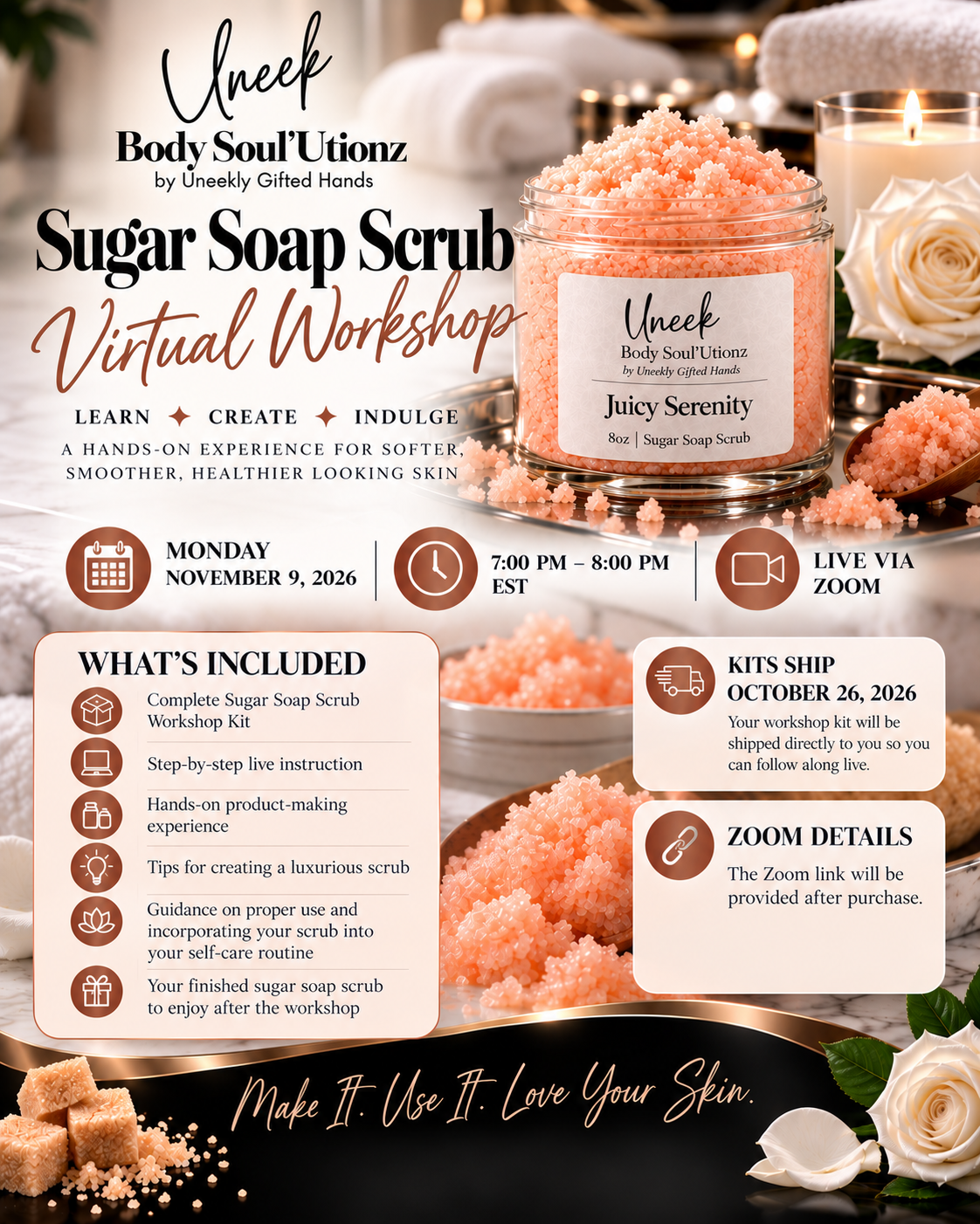 Sugar Soap Scrub Virtual Workshop